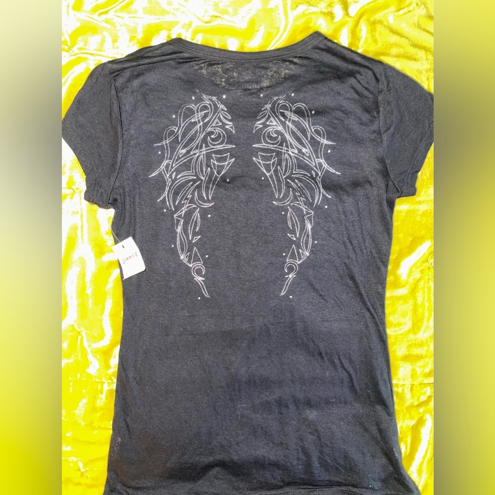 L Jimmy’Z vintage black sheet at shirt fitted NWT
